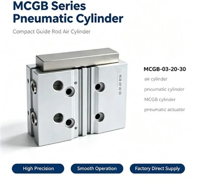 MCGB-03-32-100 Мини-пневматический цилиндр с двумя направляющими